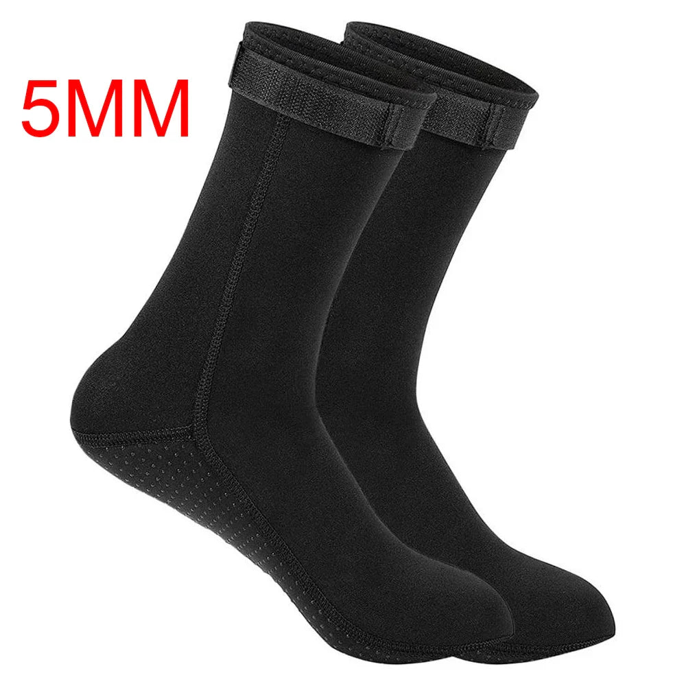 AquaShield Neoprene Socks | 0.3–0.5 cm Diving & Surf Socks | Non-Slip & Warming | For Snorkeling, Swimming & Water Sports