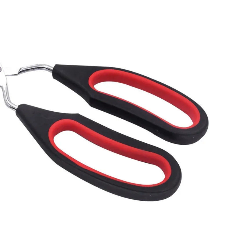 Gripflame Grill Tongs with Scissor Handle | 9/11/12 Inch | Heat Resistant & Non-Slip | BBQ Tongs for Meat, Bread & Vegetables | Ideal for Grill, Kitchen & Outdoor