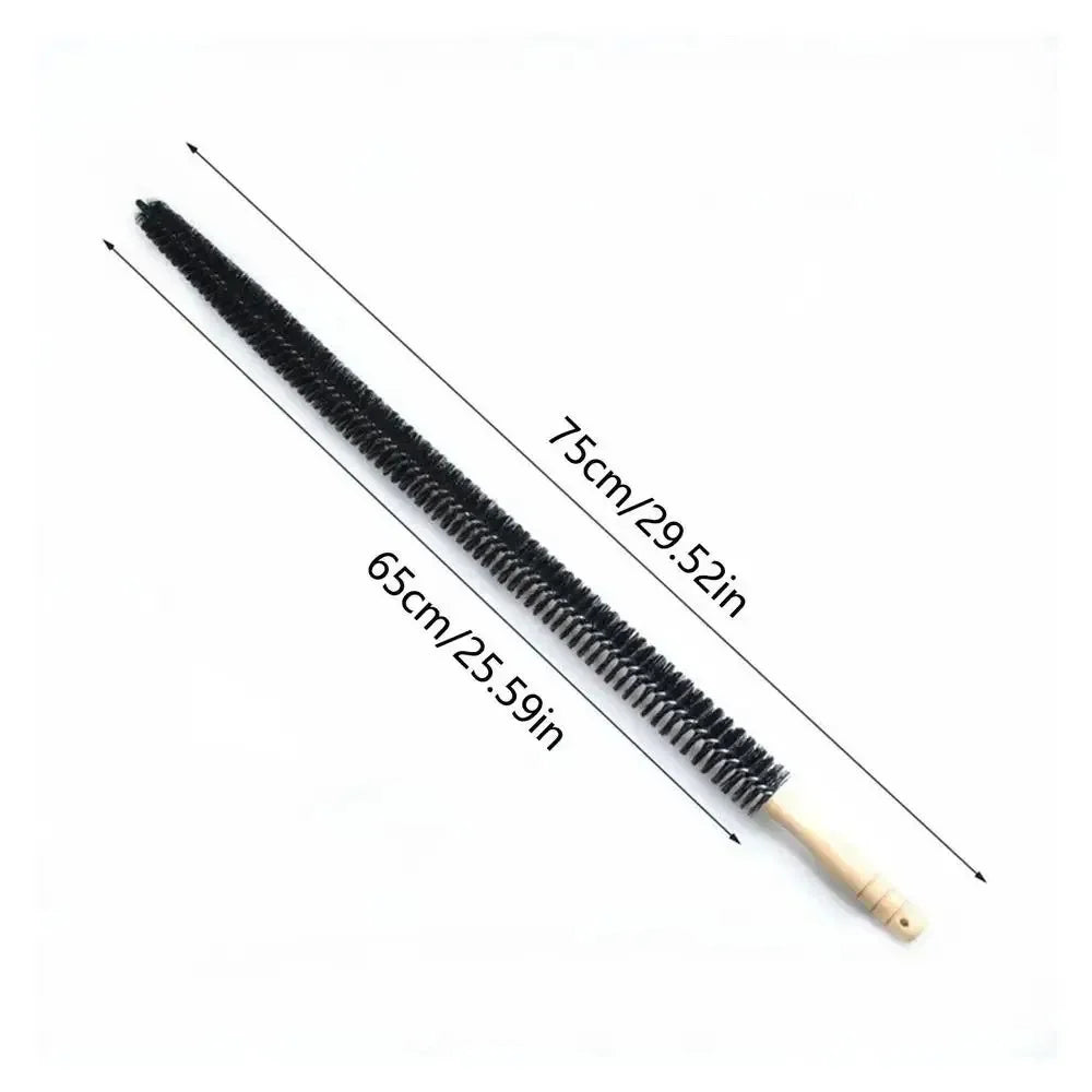 Dustello Cleaning Brush with Wooden Handle | Flexible & Extra Long | For Radiators, Pipes & Furniture Gaps | 70–75 cm