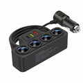 ChargePilot | 7-in-1 KFZ-Ladeadapter | 4 Zigarettenanzünder-Anschlüsse & 3 USB-Ports | Schnellladefunktion für Auto und Wohnmobil