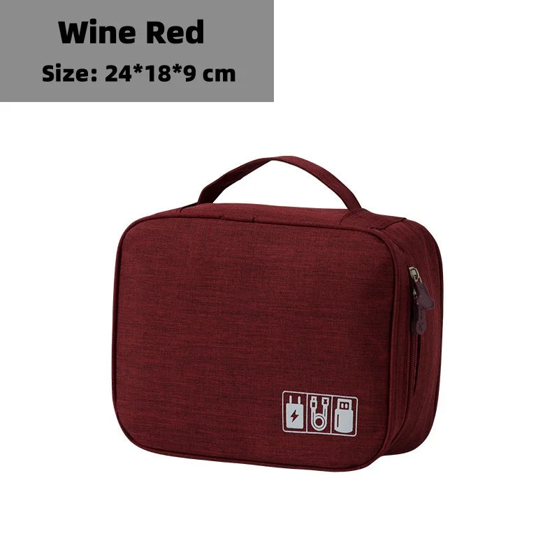 Baguvo Toiletry Bag | Water-Resistant & Compact | 100% Oxford Polyester | 24×18×9 cm