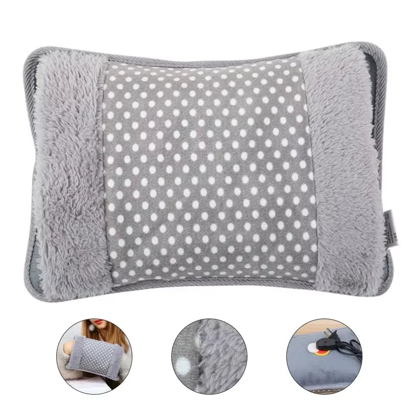 Electric Hot Water Bottle HeatDot 500 | 500W Fast Heating with EU Plug | Rechargeable Hand Warmer with Double Pouch | Safe Heat Source for Winter & Office