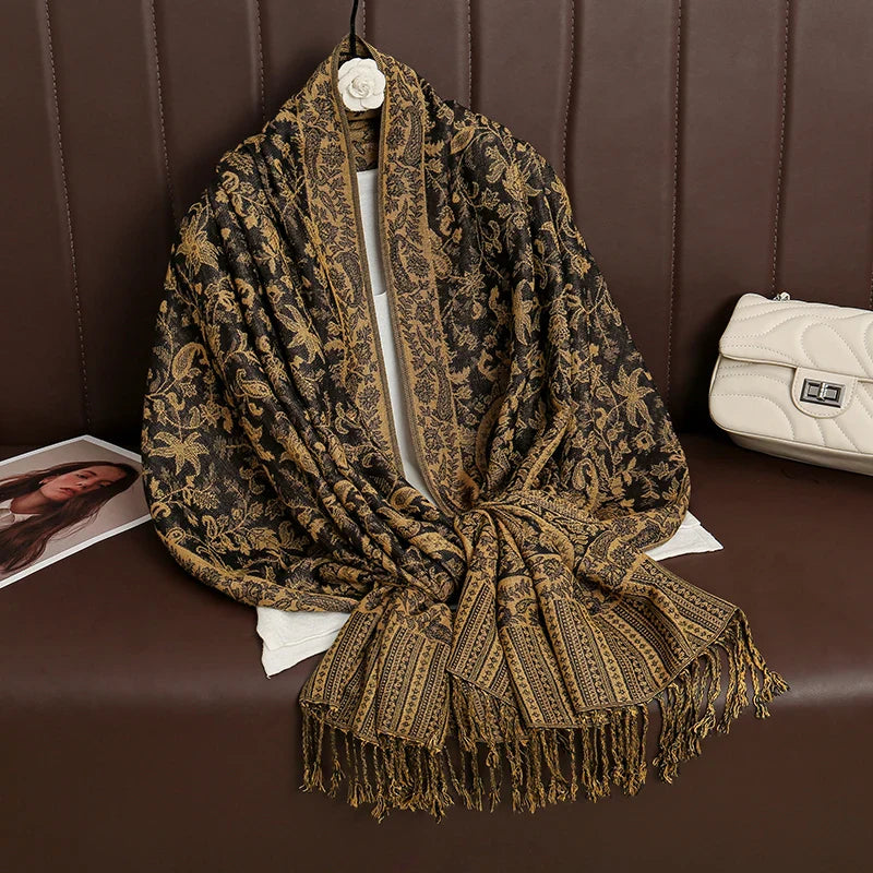 Élégancea | Women's Scarf | Cashmere Feel | 70 × 190 cm | Luxury Print & Warm