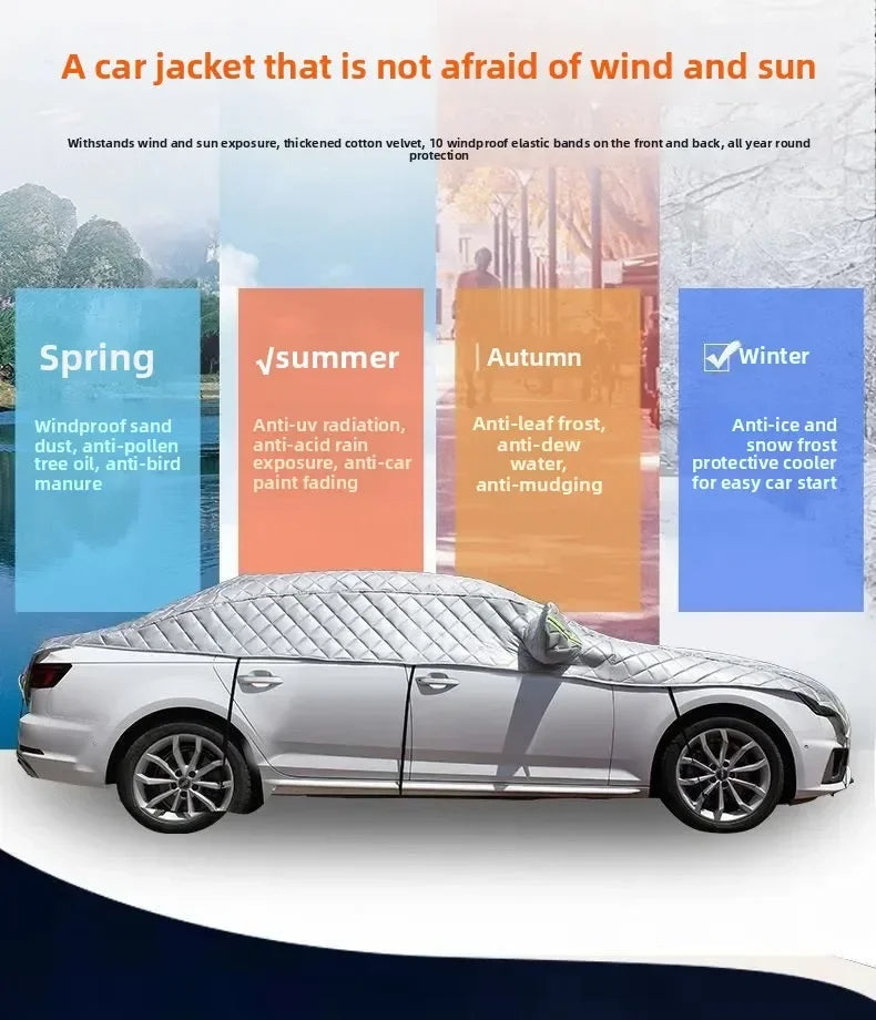 AutoProtect Car Cover | Waterproof & UV-Resistant | Year-Round Protection Against Sun, Snow & Hail