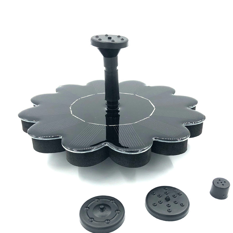 AquaBlüte | Solar-Gartenbrunnen | Blumenförmiges Wasserspiel | Solarbetriebene Springbrunnenpumpe für Teich und Pool