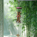 FortuneChime | Large Metal Wind Chime with Sound Tubes | Wood & Metal | For Garden & Home
