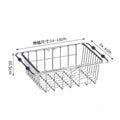 Flexinox Draining Rack | Extendable & Non-Slip | Stainless Steel Dish Basket for Sink & Countertop