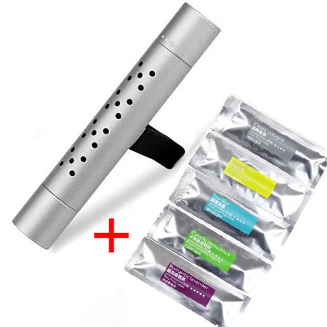 AROMOVA Car Scent Clip | Long-Lasting Natural Fragrance with Essential Oils | Adjustable Vent Clip | Leak-Free | For Car & Room Air Freshening