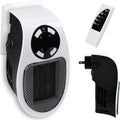 EcoHeat Plug-in Fan Heater | Energy Efficient & Quiet | Digital Thermostat & Timer | EU Plug