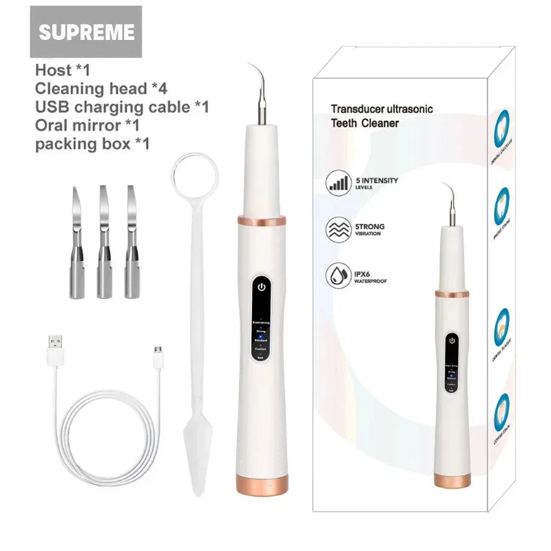DentoraSonic | Ultrasonic Dental Care Device for Dogs & Cats | 5-Level Tartar Remover | USB Charging