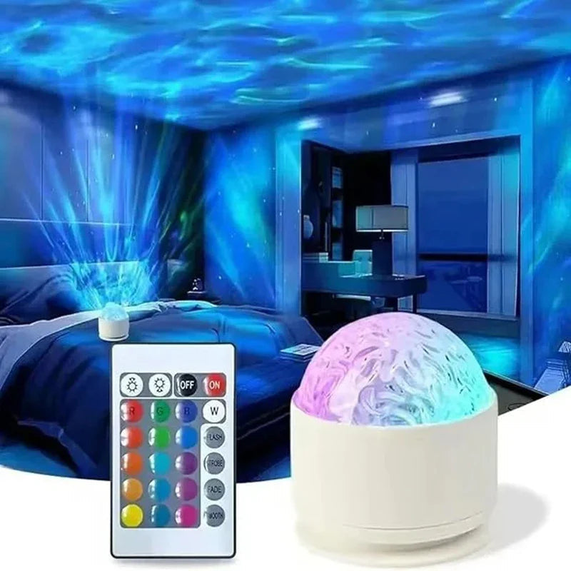Aurora Projector LumoSky | 16 Colors Northern Lights | USB & Remote Control | Relaxing Night Lamp