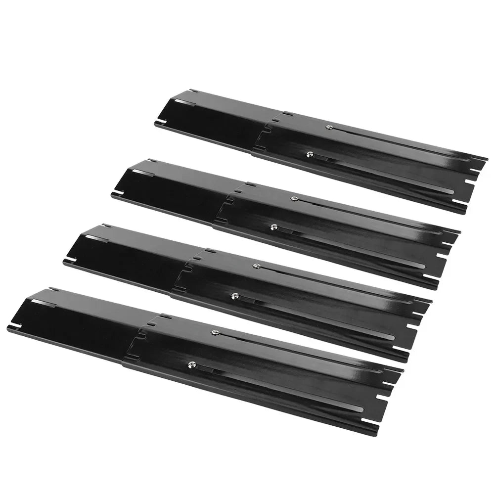 Grill Shield Adjustable Heat Shield for Gas Grills | Replacement Enamel Thermoplates | 2/4 Pair Set | Universally Adjustable 30–56 cm