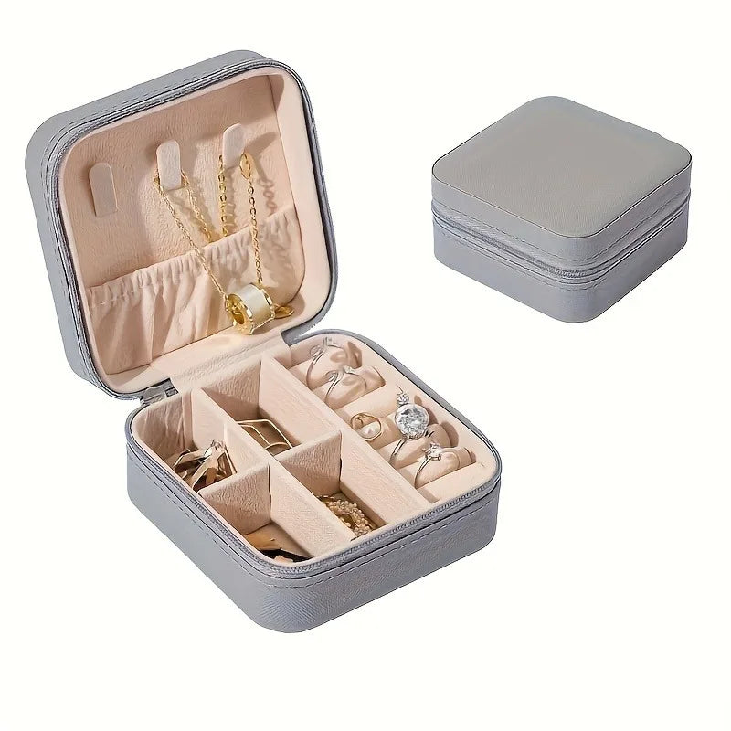 Jewelry Organizer VOYELIA | Travel Case for Jewelry | Compact & Stylish | PU Leather