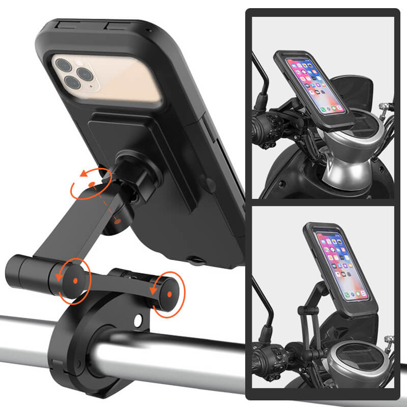 DryTrail Fahrradtasche | Wasserdicht | Verstellbarer Schultergurt | Schutz für Smartphone & Wertsachen