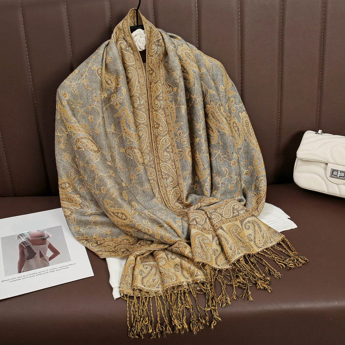 Élégancea | Women's Scarf | Cashmere Feel | 70 × 190 cm | Luxury Print & Warm