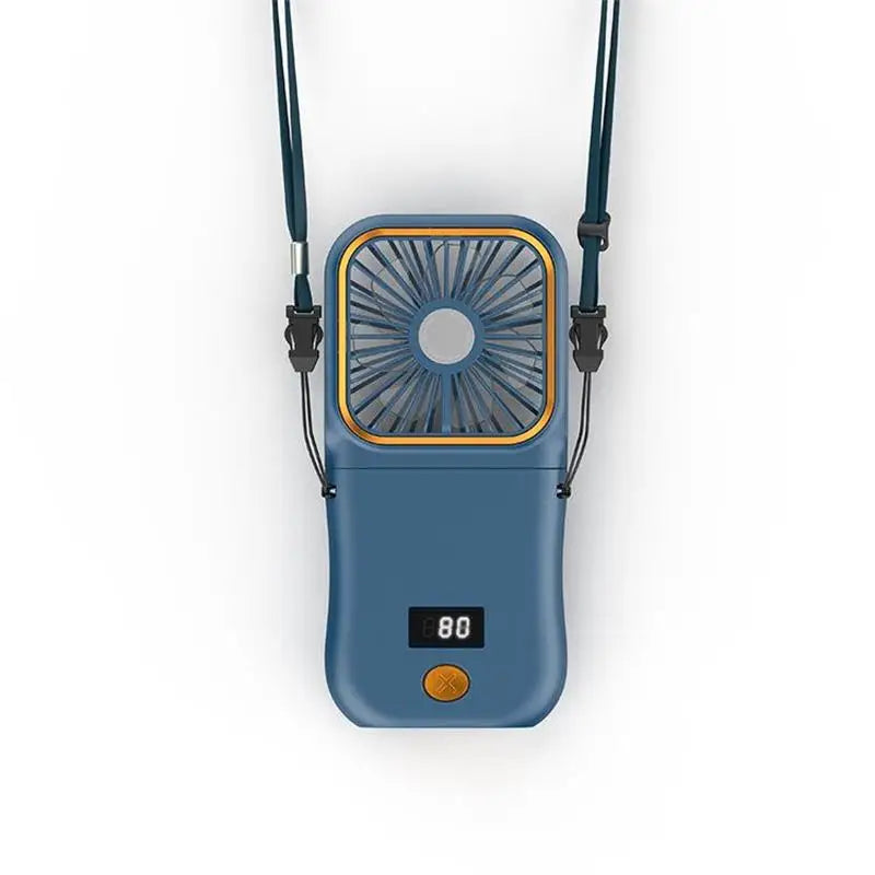 Airlio Foldable USB Fan 3000mAh | 4-Speed Air Cooler | Handheld, Table & Neck Fan | Power Bank Function | 180° Rotatable