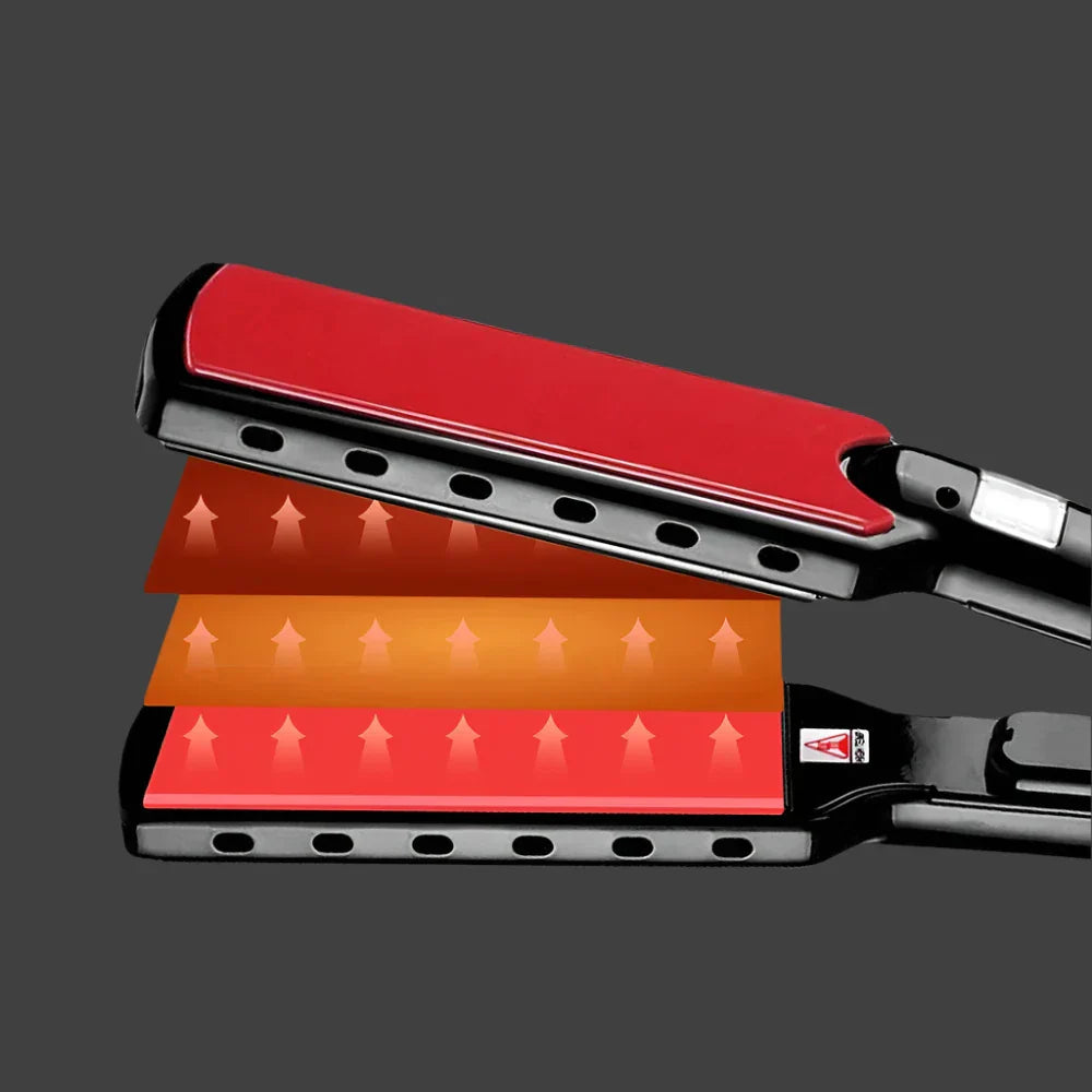 Hair Straightener TITANEA PRO | Wide Nano-Titanium Plates | 50–249°C | LED Display & Dual Voltage | 25×4.3×3.5 cm