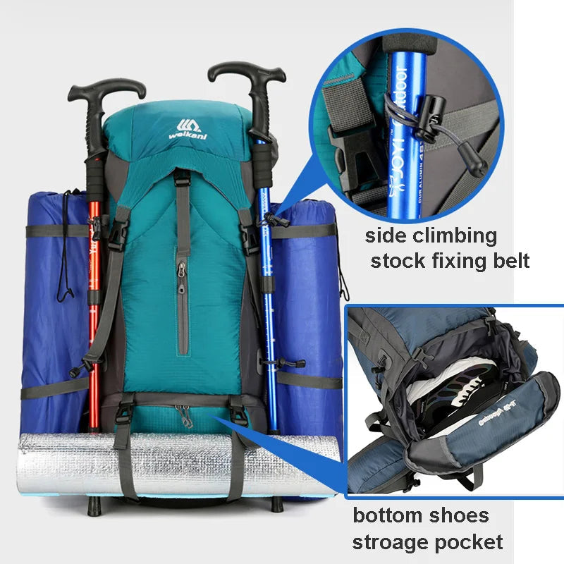 Alpivento 70L Trekking Backpack | Waterproof Camping Backpack with Rain Cover | Large Outdoor Backpack for Hiking, Mountaineering & Travel Brand Name: