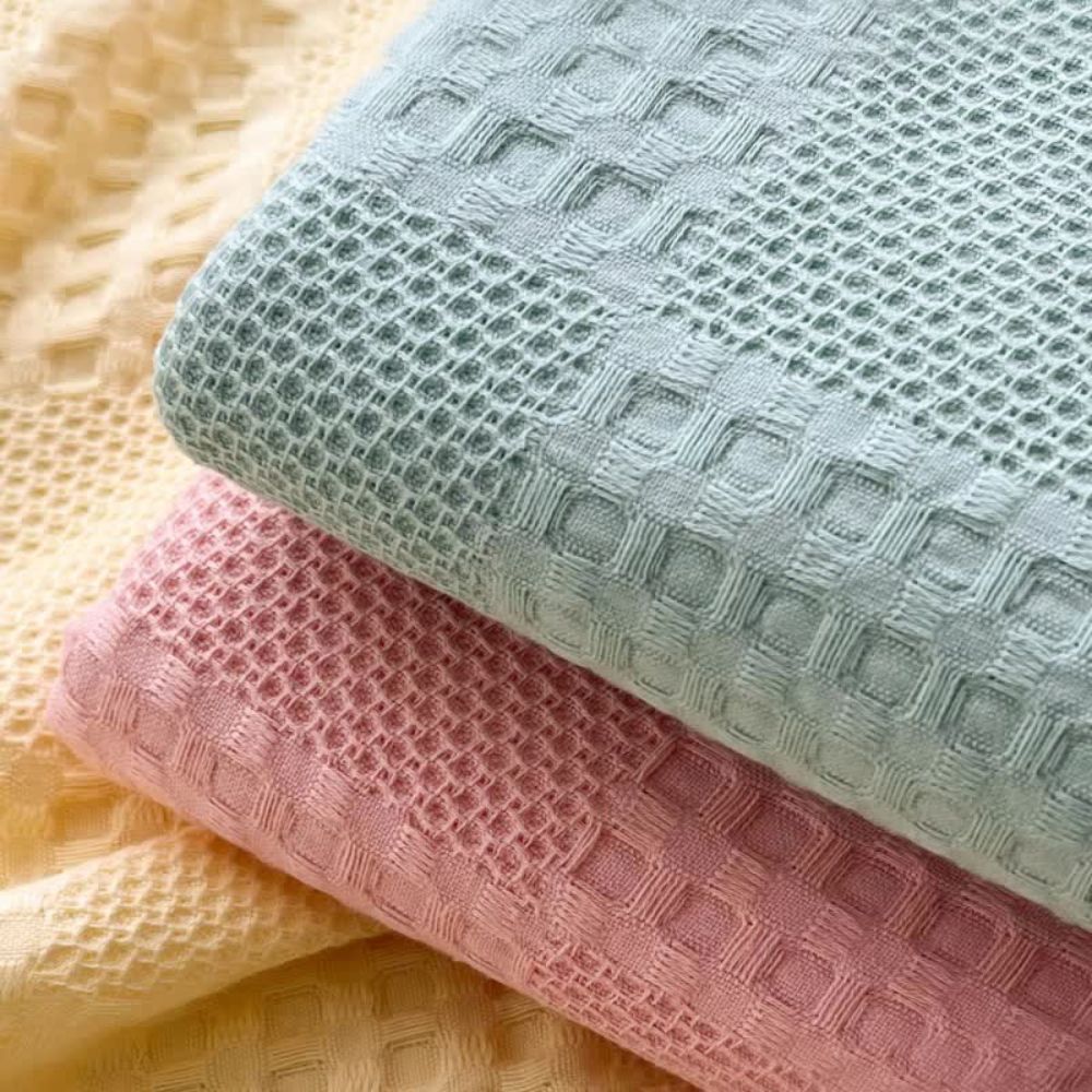 Cotura Waffle Blanket | 100% Organic Cotton | Breathable & Elegant | Waffle Texture