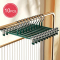 Closyra Stainless Steel Hangers with Clips | Adjustable & Non-slip | For Skirts, Pants & Underwear | Space-saving & Seamless