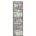 Door Hanging Organizer Storiva PocketMax | With 5 Large Compartments | Hanging Shelf for Door & Cabinet | Gray | Space-Saving Storage
