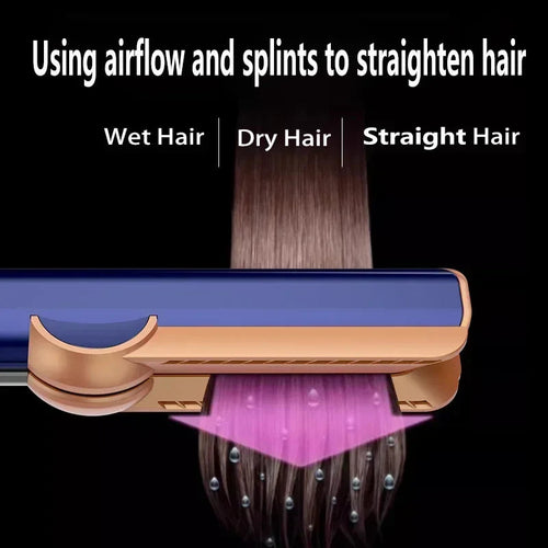 2-in-1 Hair Straightener & Hair Dryer | Negative Ion Technology | Long-lasting Styling