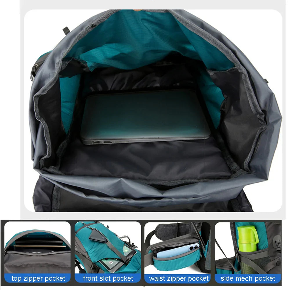 Alpivento 70L Trekking Backpack | Waterproof Camping Backpack with Rain Cover | Large Outdoor Backpack for Hiking, Mountaineering & Travel Brand Name: