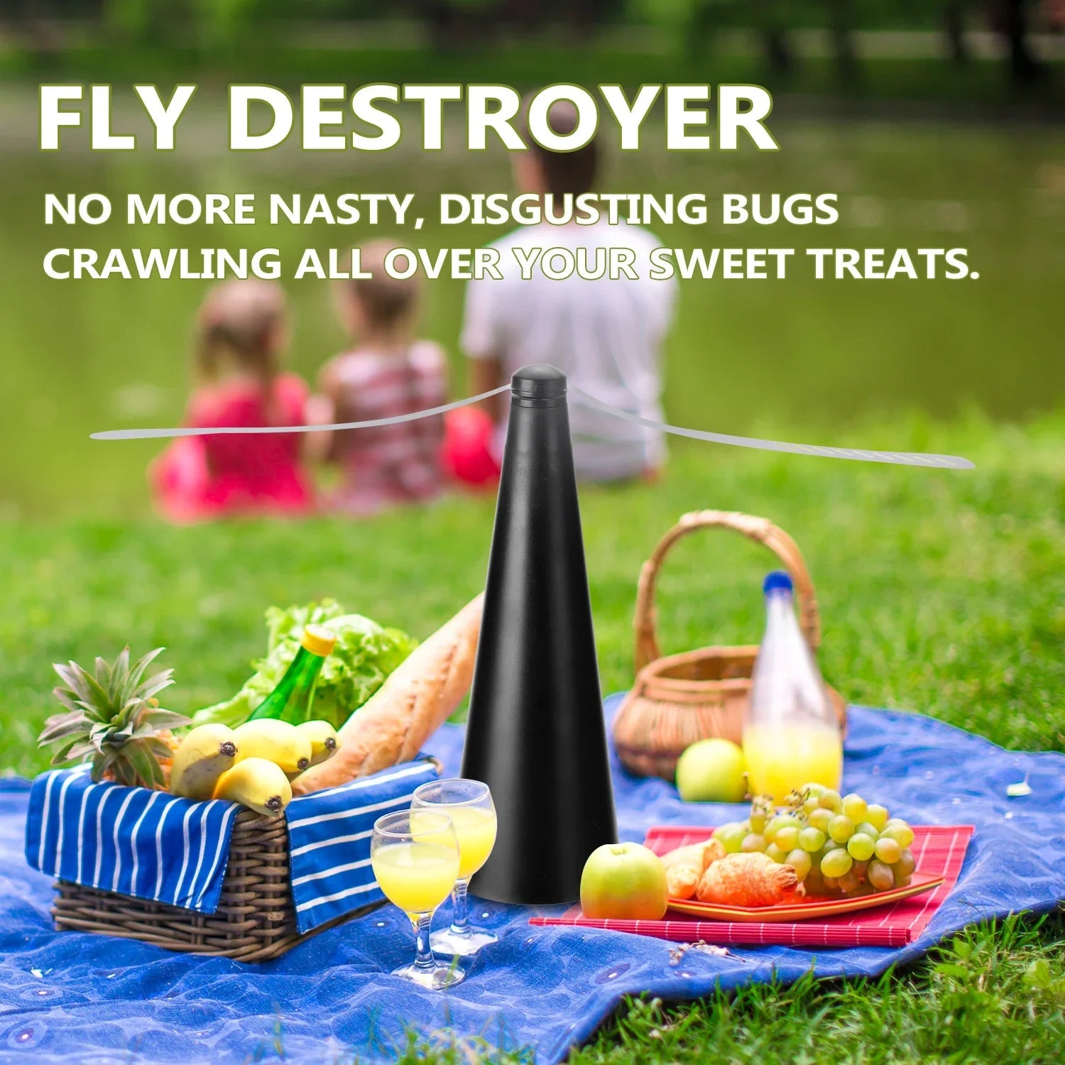 AeroLumen Naturguard Fly Repellent Table Fan | 360° Rotating Insect Repellent Fan | Quiet & Safe | For Outdoor, Camping, Picnic