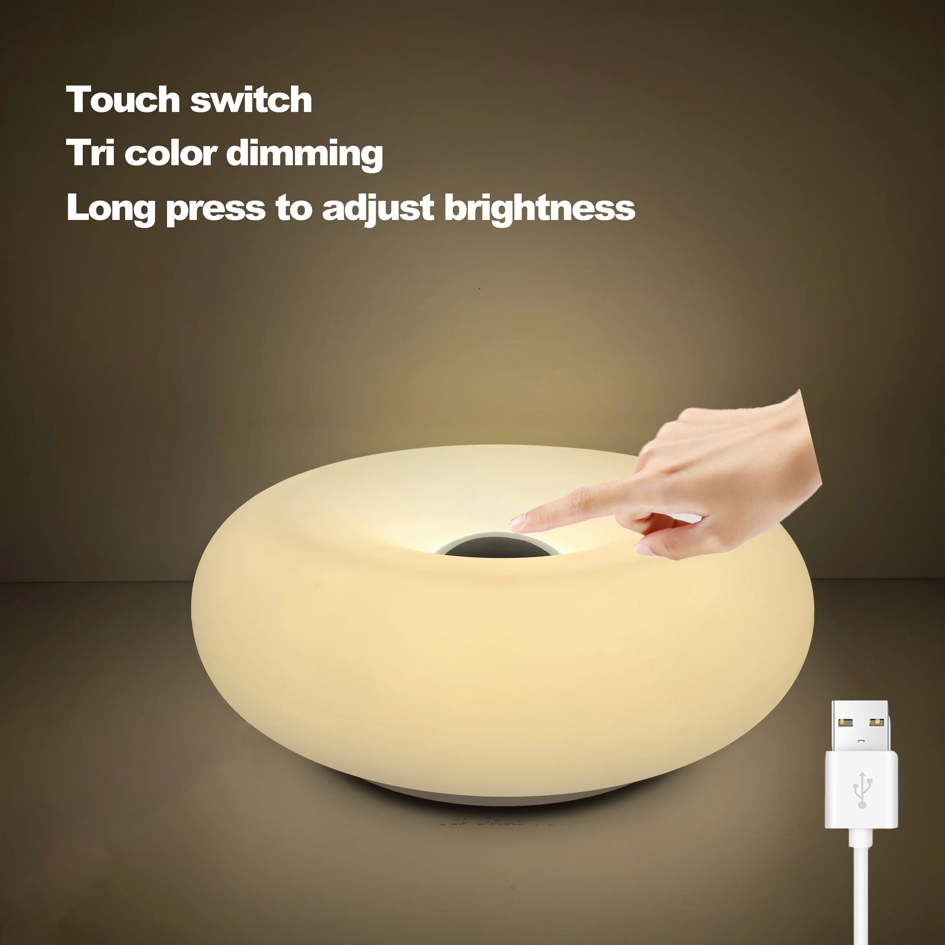 AURORA GLO LED Lamp | RGB16 & Stepless Dimmable | Touch & Remote Control | USB