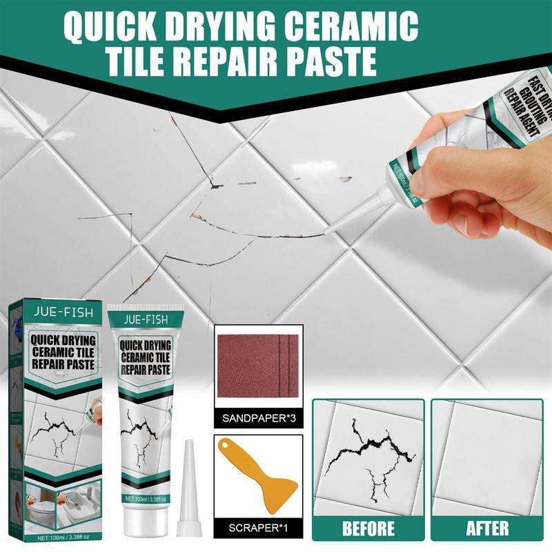 Ceramend Tile Repair Paste | For Ceramic, Porcelain & Marble | 100 ml | Fast, Strong & Versatile