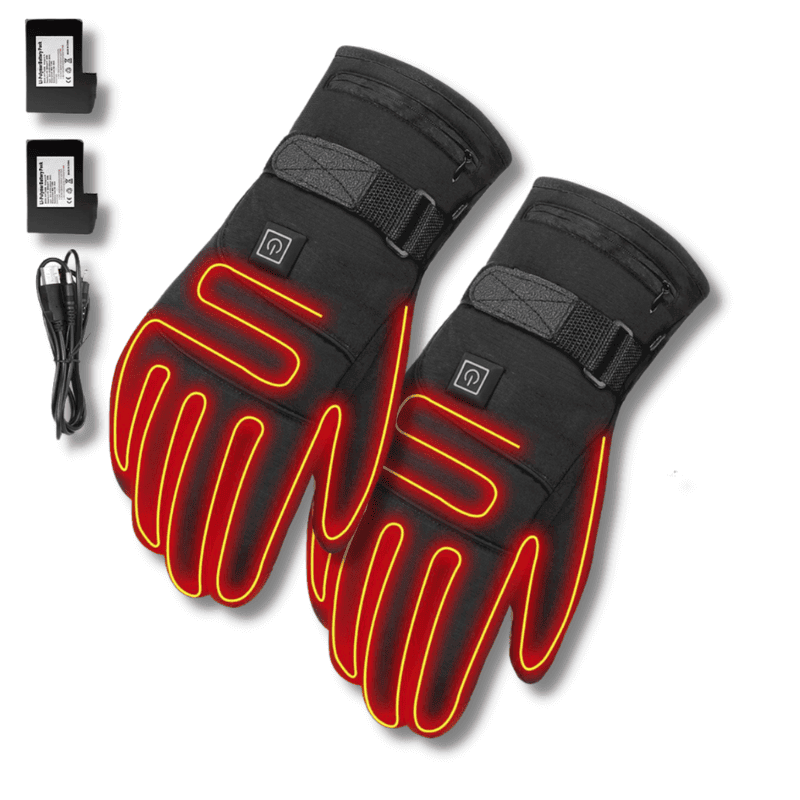 Heated Winter Gloves | Waterproof & Windproof | 3 Heat Settings | Touchscreen Compatible