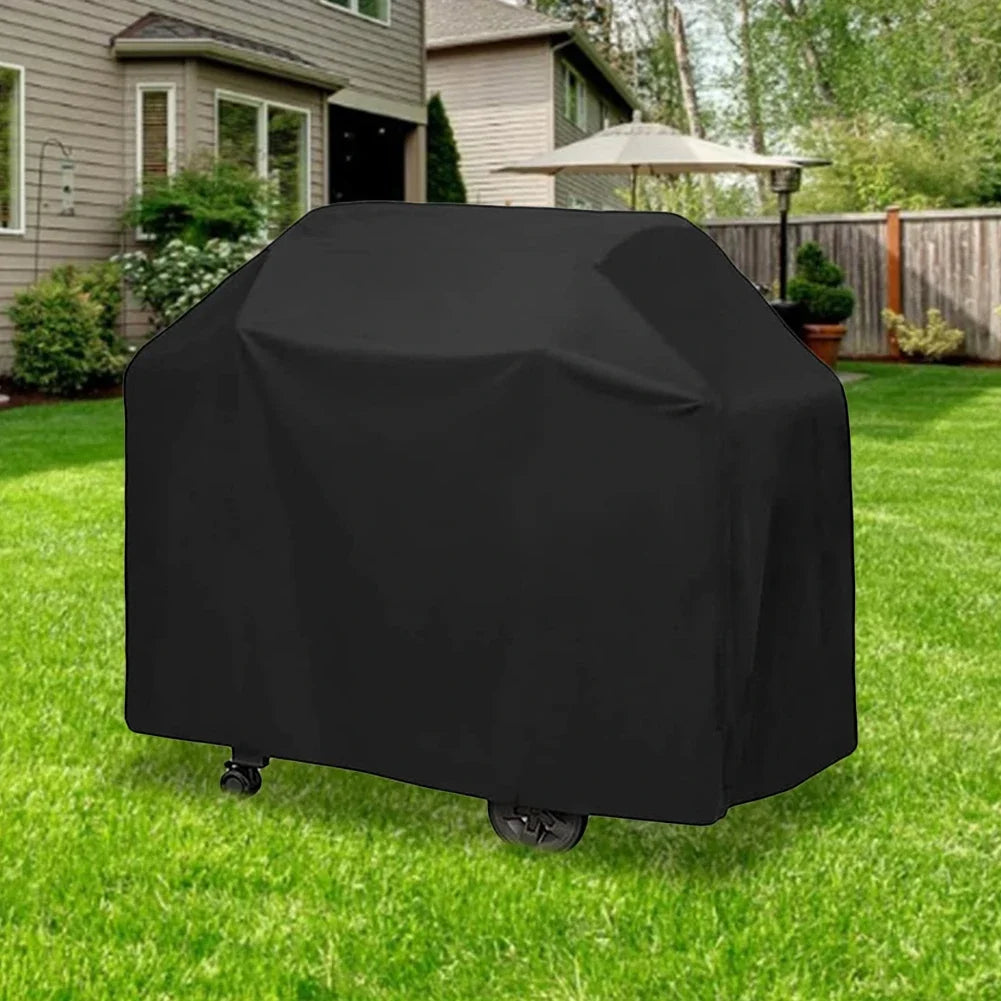 GrillGuard Pro Cover | Waterproof & UV-resistant | Windproof with Drawstring | For Gas Grill, BBQ & Garden Furniture