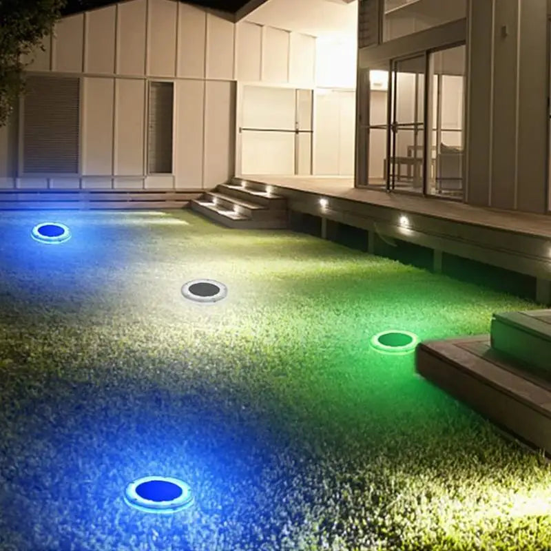 AquaGlow Solar Pool Light | Floating & Waterproof | Blue LED | 11.6×2.5 cm