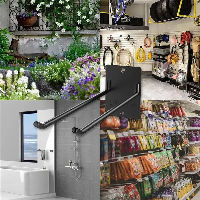 Fixorado Wall Mount for Garden Tools | Sturdy Steel Tool Hanger | Space-Saving Organizer for Garage, Basement & Workshop