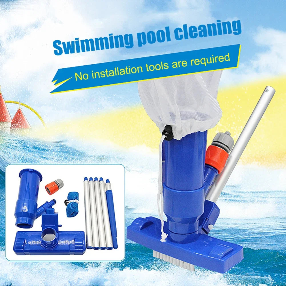 AquaRein Pool & Pond Vacuum Cleaner Set | Underwater Vacuum Cleaner | Including EU Plug | For Pools & Aquariums