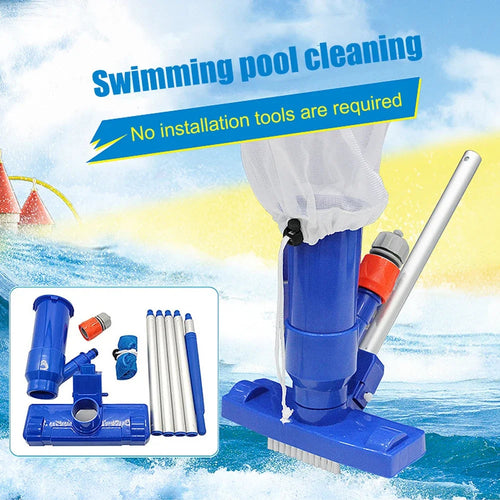 AquaRein Pool & Pond Vacuum Cleaner Set | Underwater Vacuum Cleaner | Including EU Plug | For Pools & Aquariums