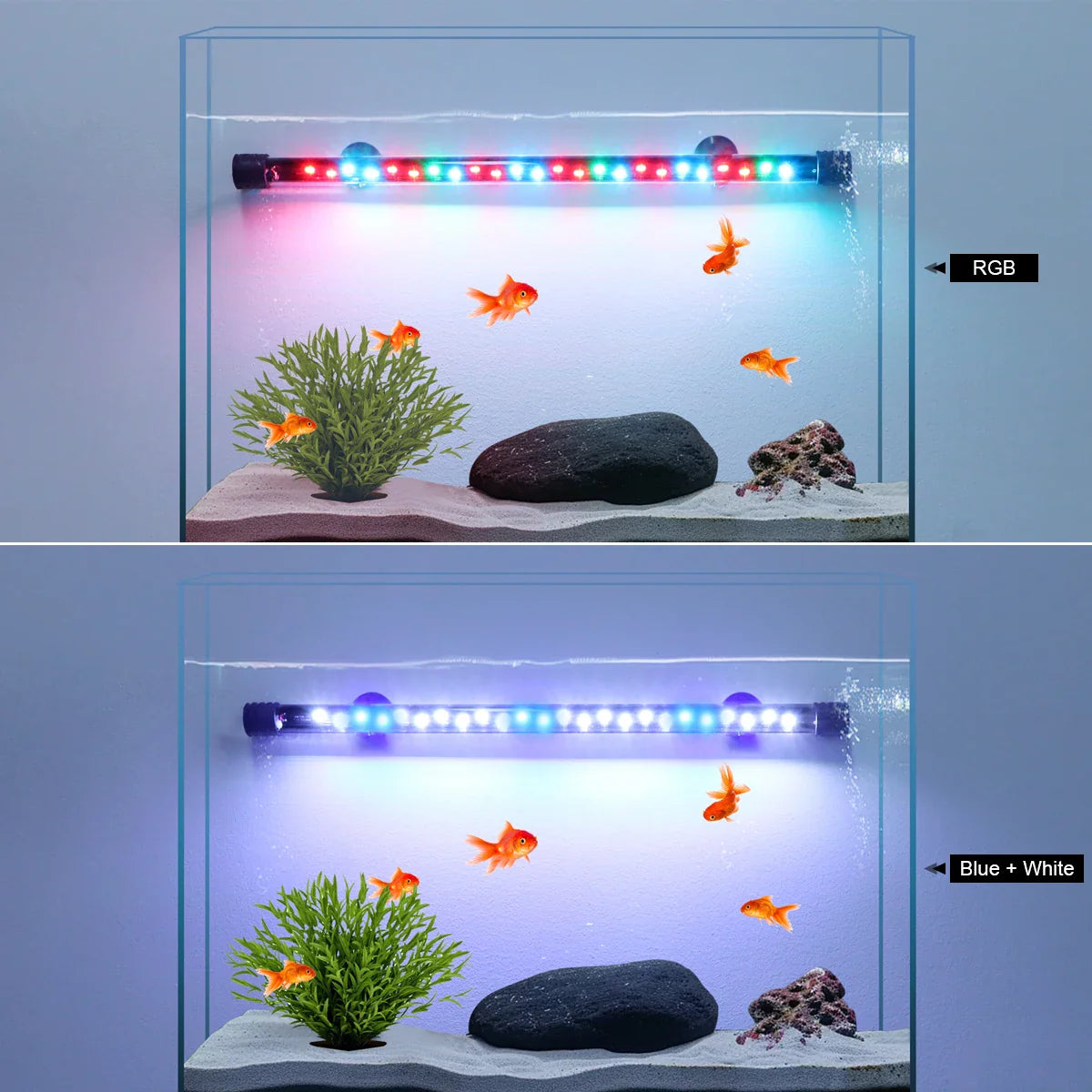 Aquanova LED Aquarium Light | Waterproof & Submersible | Plant Growth & Fish Colors | 18–58 cm