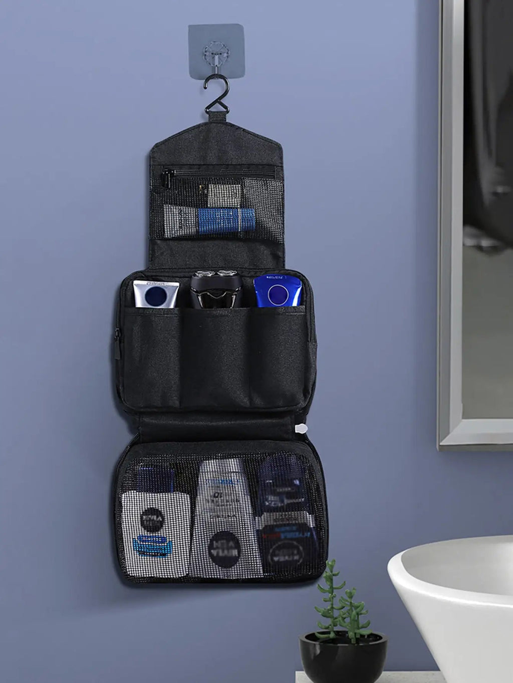 Foldable Travel Toiletry Bag DryNexa TravelCube | Multi-layer Design with Wet-Dry Separation | Space-saving & Waterproof