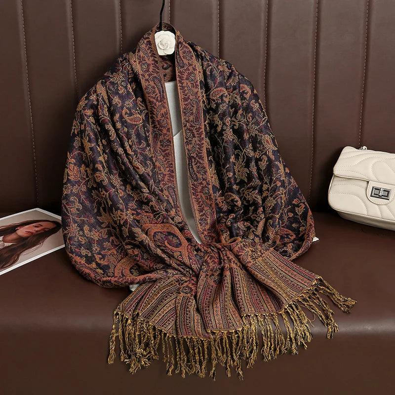 Élégancea | Women's Scarf | Cashmere Feel | 70 × 190 cm | Luxury Print & Warm