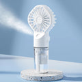 Brisella Air Mini Hand Fan with Humidifier | 4-Level Spray Function | USB Rechargeable | Portable & Quiet