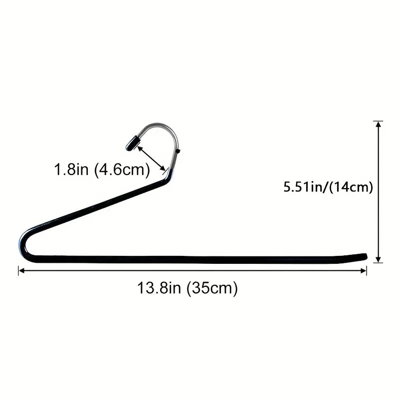 Clothoria | Open Trouser Hangers | Space-Saving & Stable | Metal with Anti-Rust Coating