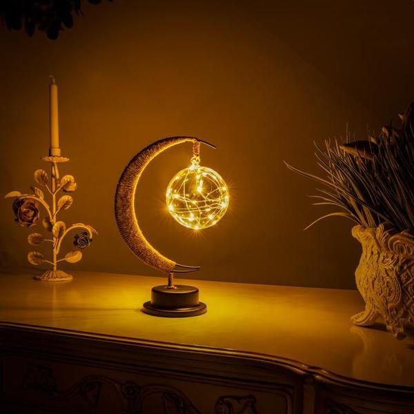 Celunara Moonlight Lamp Crescent Moon Design | LED in 3 Colors | 26.5×17×10 cm | Wireless Battery Operated