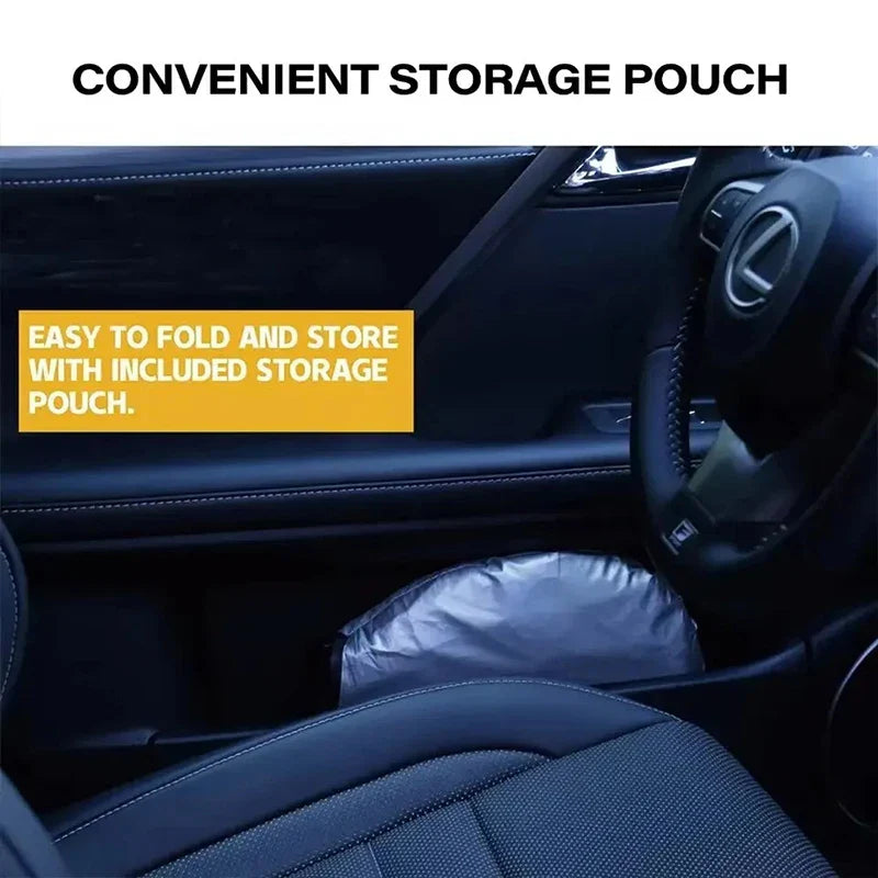 CoolGuard Car Sunshade | Foldable & Heat Resistant | Universal Fit | 150x70cm
