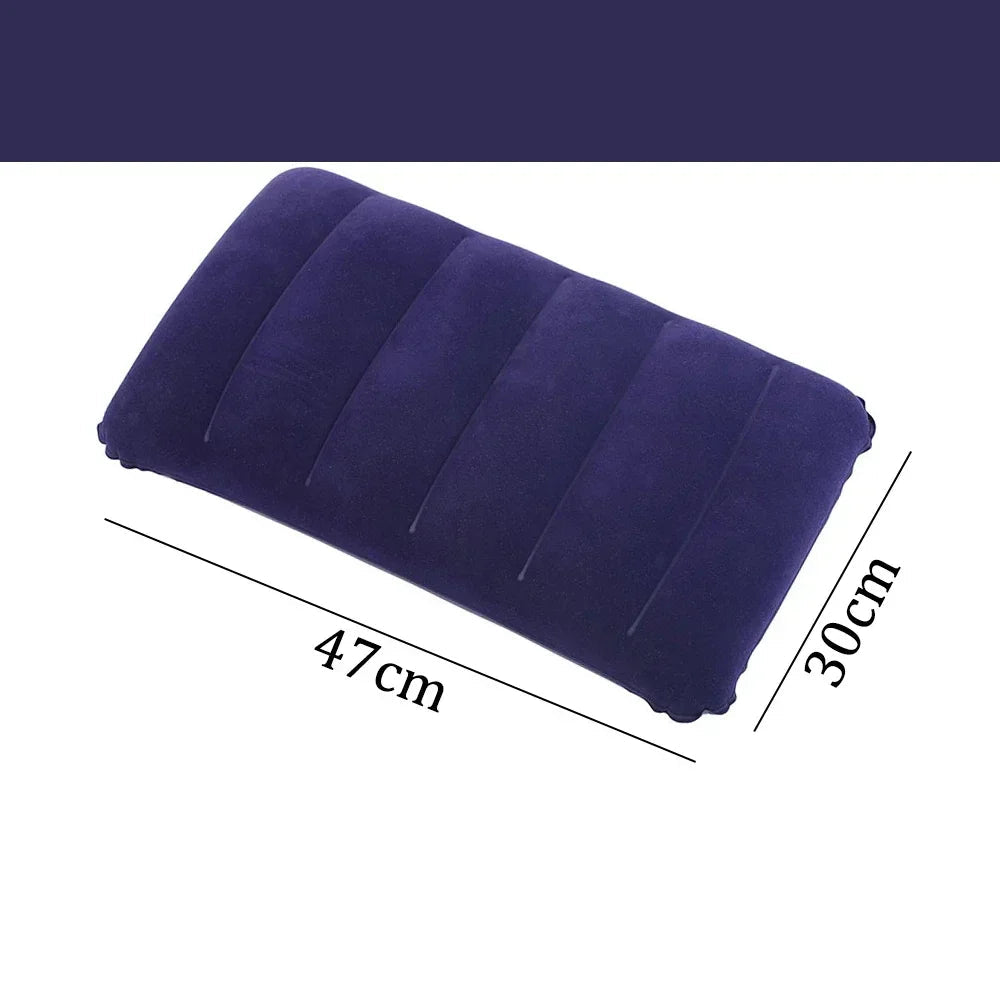 Inflatable Travel Pillow 47x30 cm | Foldable & Lightweight | AirNest Outdoor Air Cushion for Camping & Air Travel