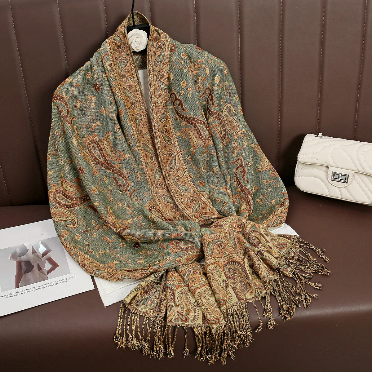 Élégancea | Women's Scarf | Cashmere Feel | 70 × 190 cm | Luxury Print & Warm