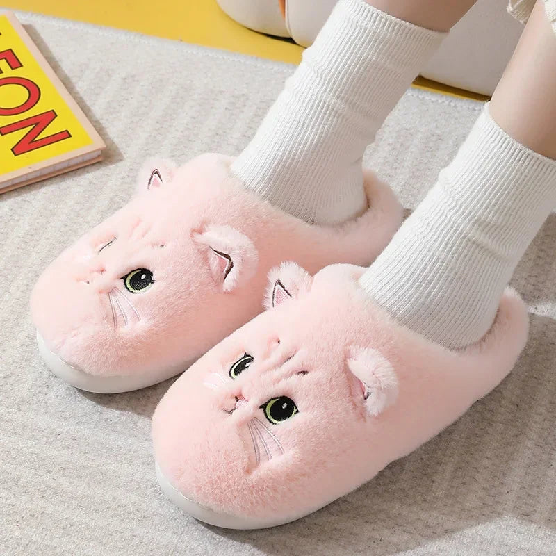 Cat Slippers PawLuxe | Fluffy & Warm | Winter Slippers for Women & Men | Non-Slip & Comfortable