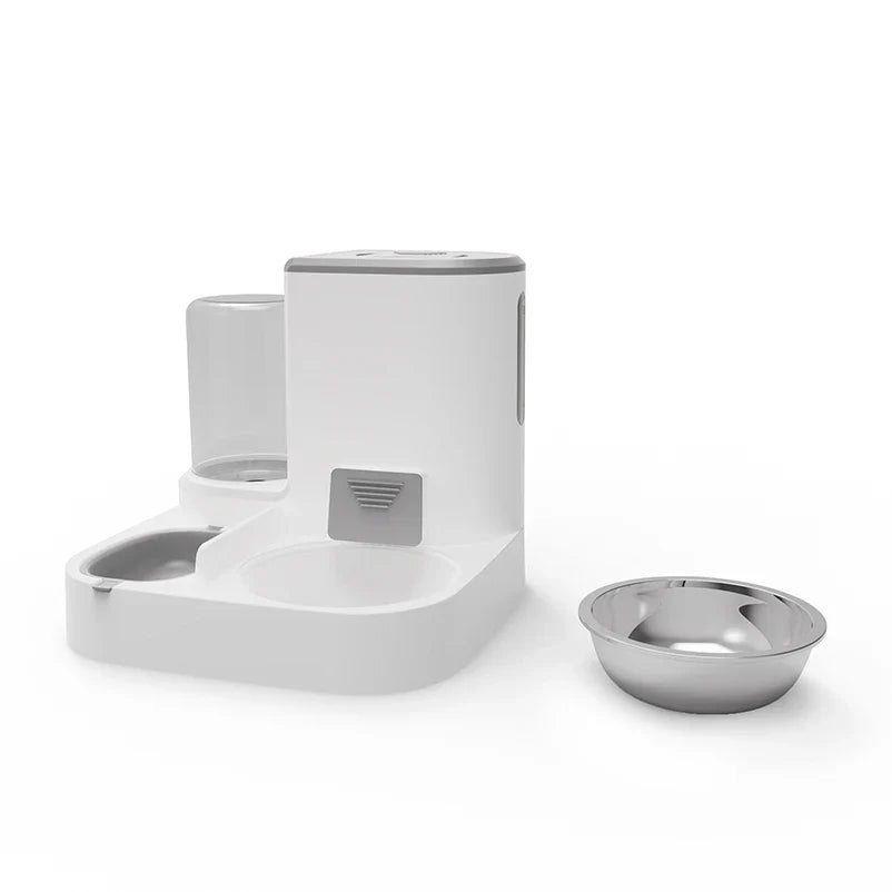 Feedipet Food & Water Dispenser for Cats & Dogs | Automatic Refill | 2-in-1 Bowl Set