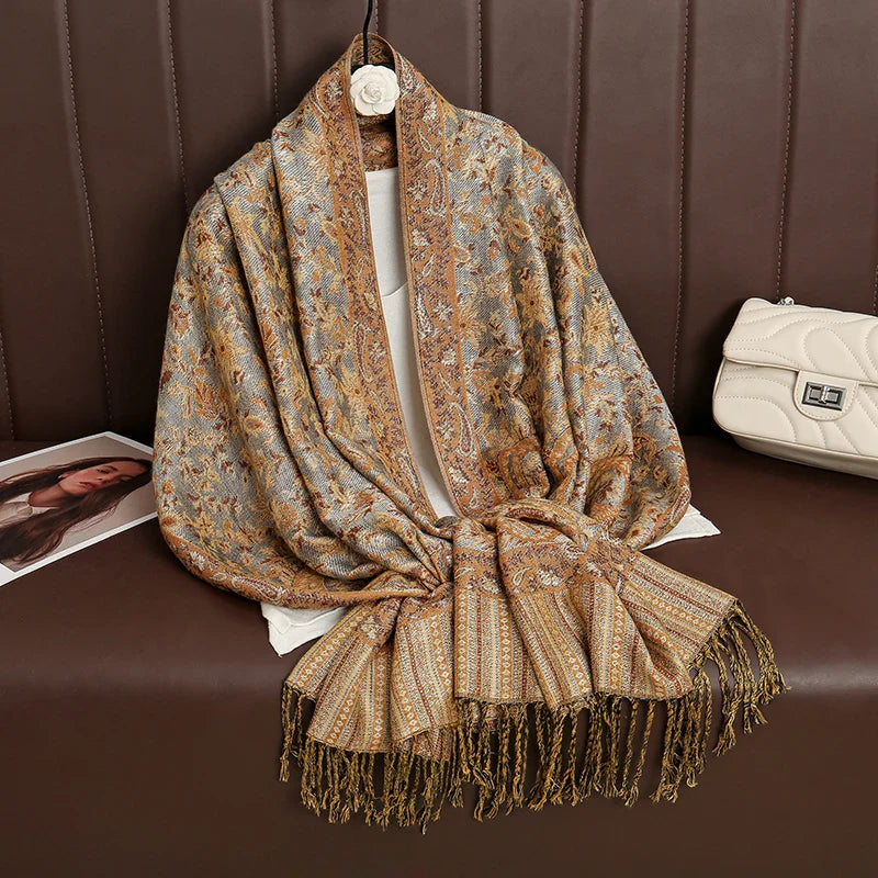 Élégancea | Women's Scarf | Cashmere Feel | 70 × 190 cm | Luxury Print & Warm