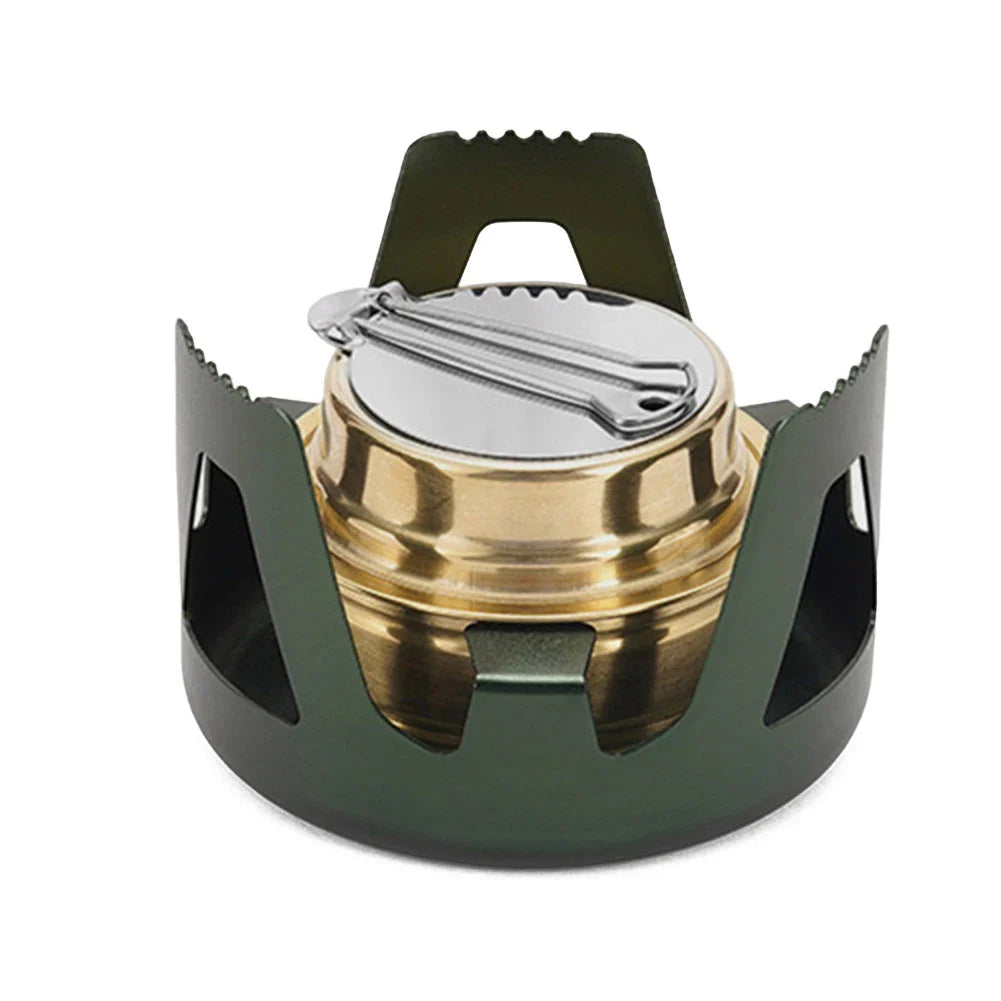 Flamero Outdoor Alcohol Stove | Adjustable Flame | 360° All-Around Combustion | Compact & Stable