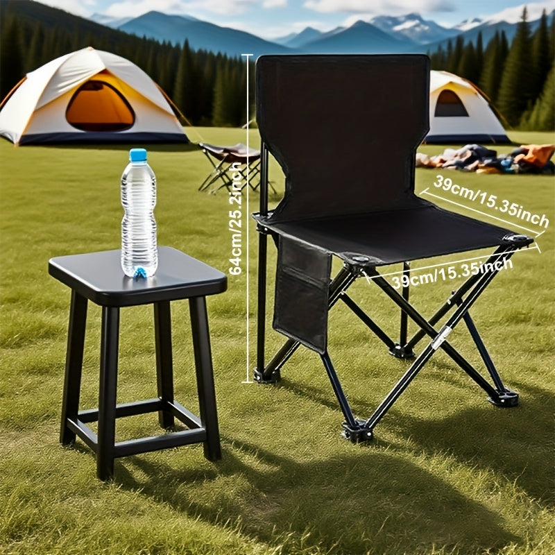 Foldable Garden Seating Set Campafleur | 2 Chairs & 1 Table | Floral Pattern | Portable & Weatherproof